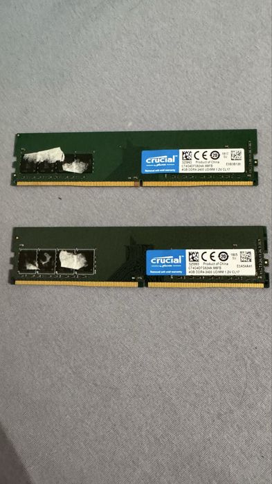 Set 8GB RAM Crucial DDR4 2400MHz (2x4GB) Desktop – Stare Perfectă