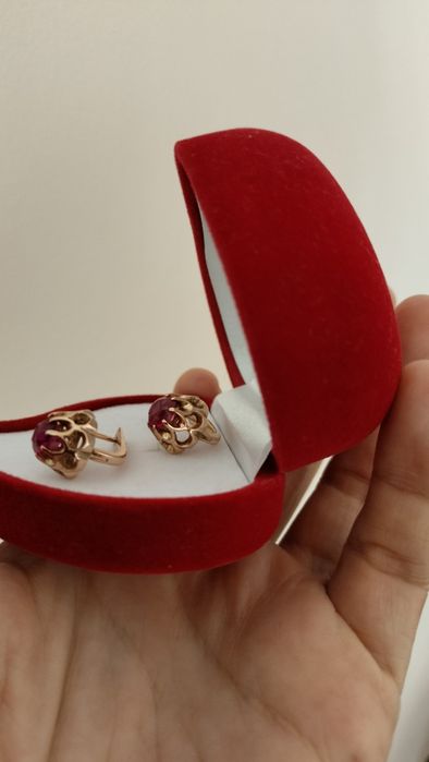 Советские серьги 583 пробы