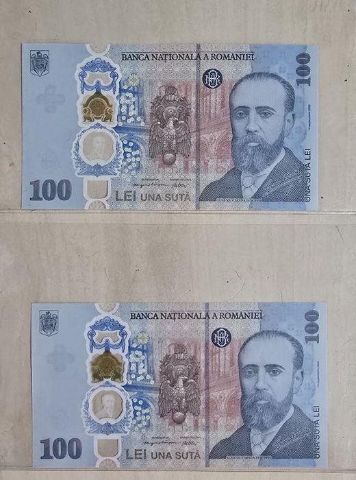 Bancnotă de 100 lei sept 2026