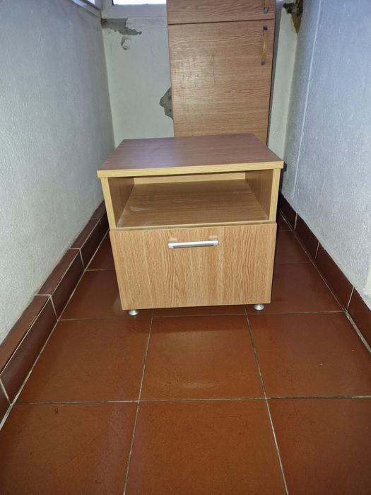 Noptiera pat, pal melaminat stejar