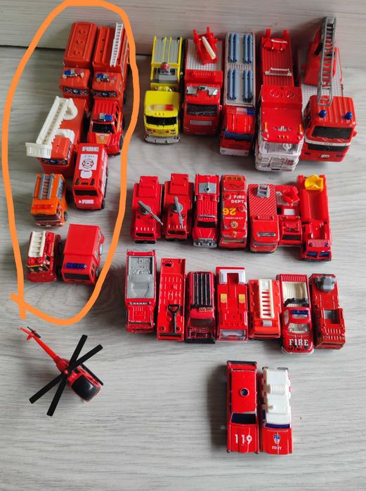 Lot mașinuțe pompieri și intervenție – Machete metal (Amercom/Siku) și plastic