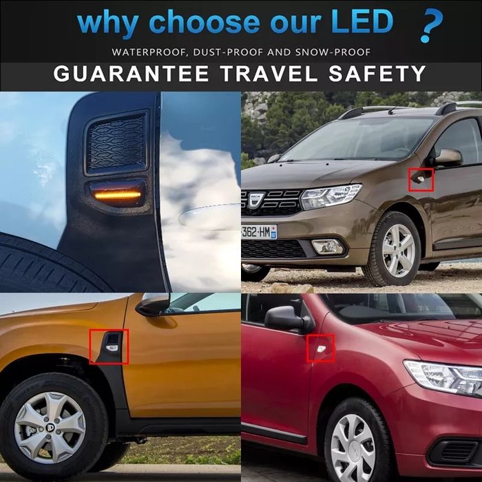 Semnalizari Dinamice Dacia Logan 2 Sandero 2 Duster 2 Sandero2 Stepway