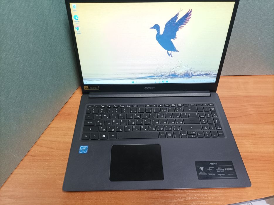 Лаптоп Acer A315-34, 8gb ram,4 cores intel cpu,256 gb ssd