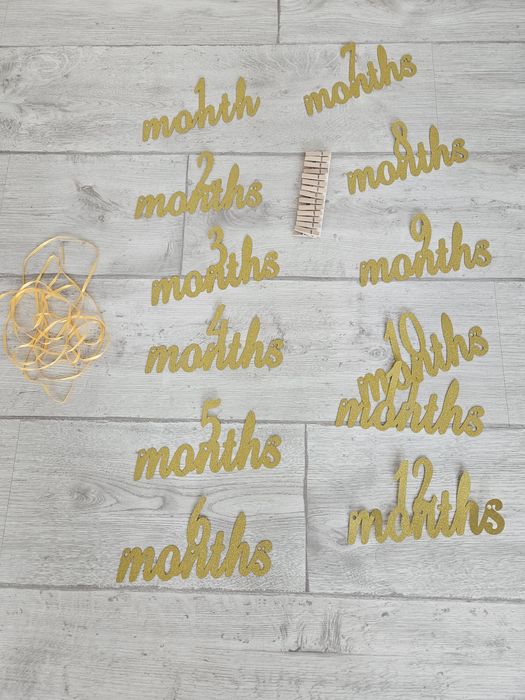 Меко одеално с месеци за бебе