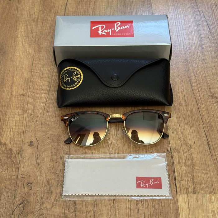 Ochelari RayBan ClubMaster Leopard Fade/Leopard/Gold