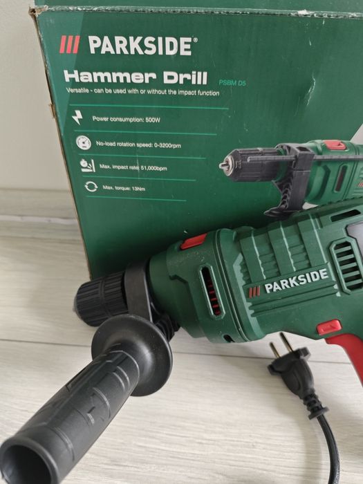 Mașină de găurit cu percuție Parkside 500W – PSBM 500 D5 – Nouă