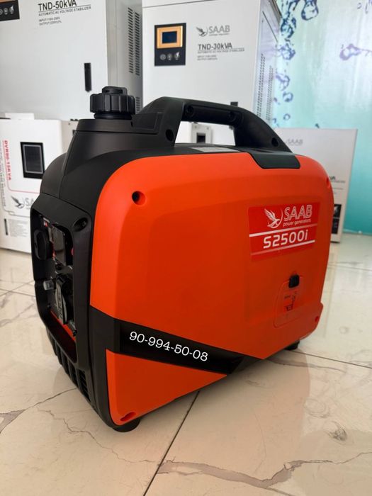 2.2 кВт ли инверторли малошумный генератор движок SAAB generator arzon