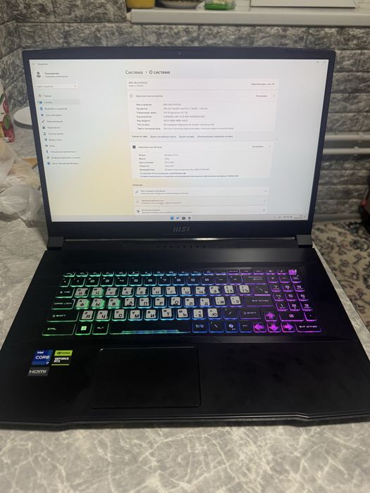 Продаю Msi katana 17