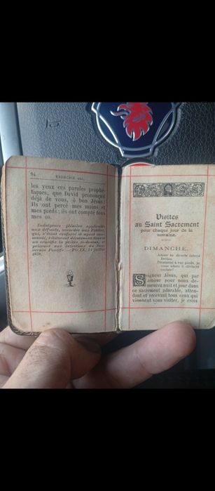 Уникален миниатюрен античен френски молитвеник -1908г- Бижу на благочестивата душа