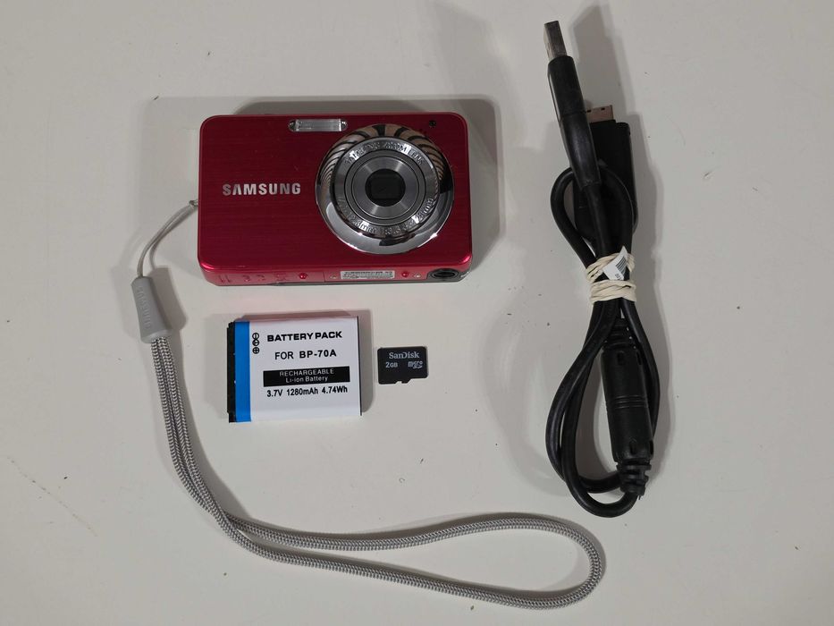 Y2K Aparat foto digital compact vintage Samsung ST30 10.1MP 3xZoom