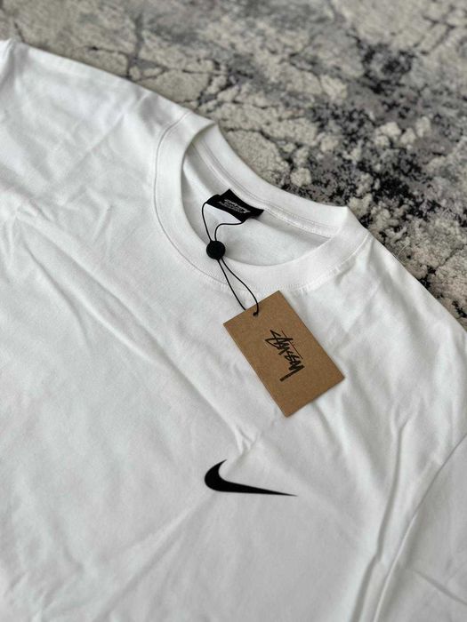 Tricou Stussy x Nike Alb Marimea M