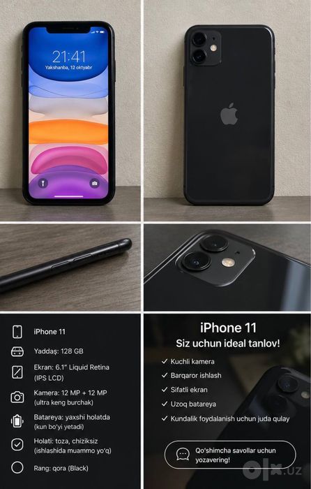 Iphone 11 sotiladi kelishamiz