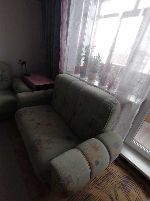 Комплект диванов 3+2 (Зелёного цвета)