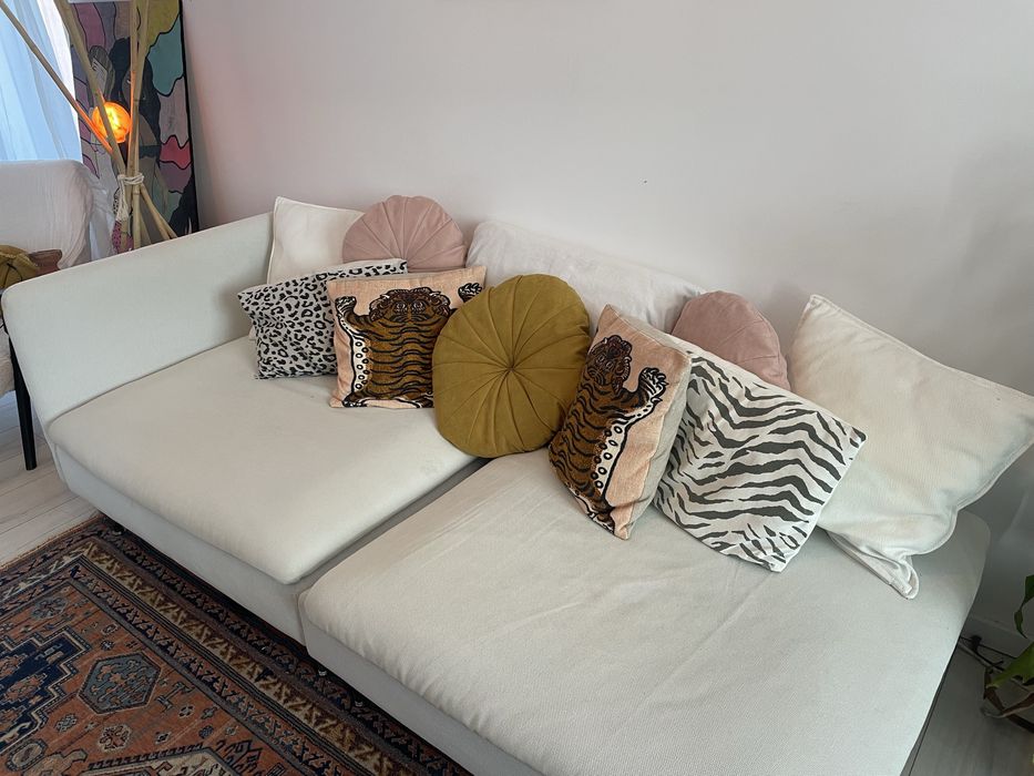 Canapea modulară IKEA SÖDERHAMN, alb-bej deschis