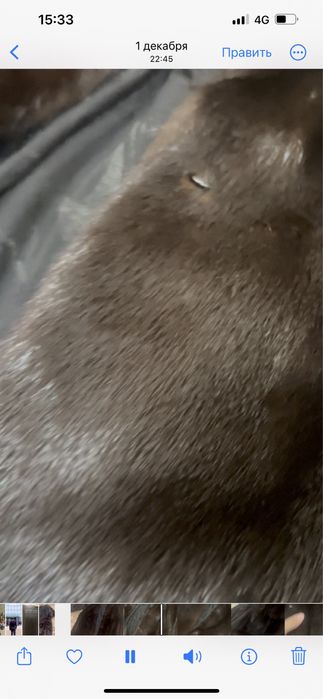 Шуба натуральная норка