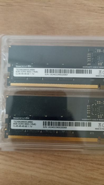 ОЗУ DDR5 16 gb kit 2 по 8 5600mhz