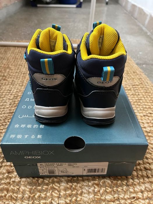 Ghete, Geox, marimea 22, albastru, STARE FOARTE BUNA