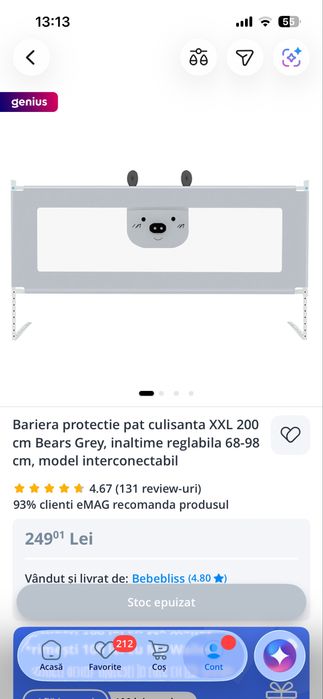 Protectii pat 3 bucati