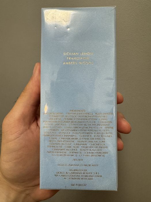 Dolce & Gabbana Light Blue noua varianta Apa de Parfum 100ml, nou, sigilat, 100% original cu posibilitate de verificare in persoana