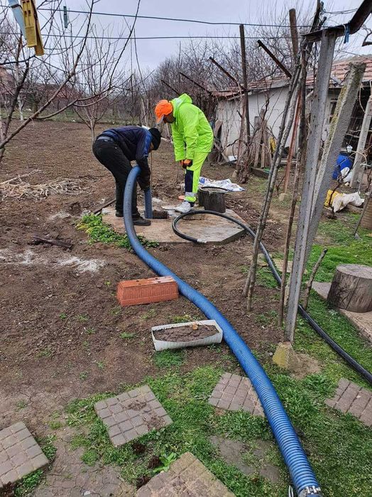 Отпушване на канали Изпомпване на септични ями ВиК услуги