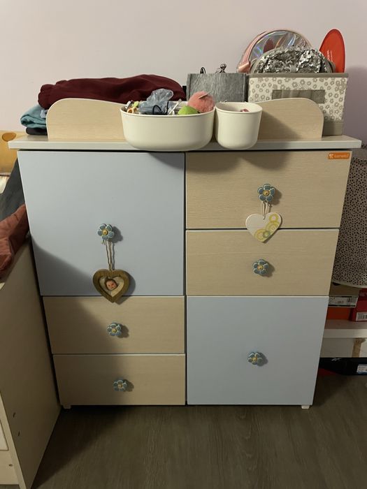 Бебешки шкаф с повивалник на Lorelli