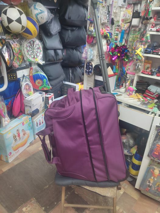 Сумка дорожная с колесами и выдвижной ручкой