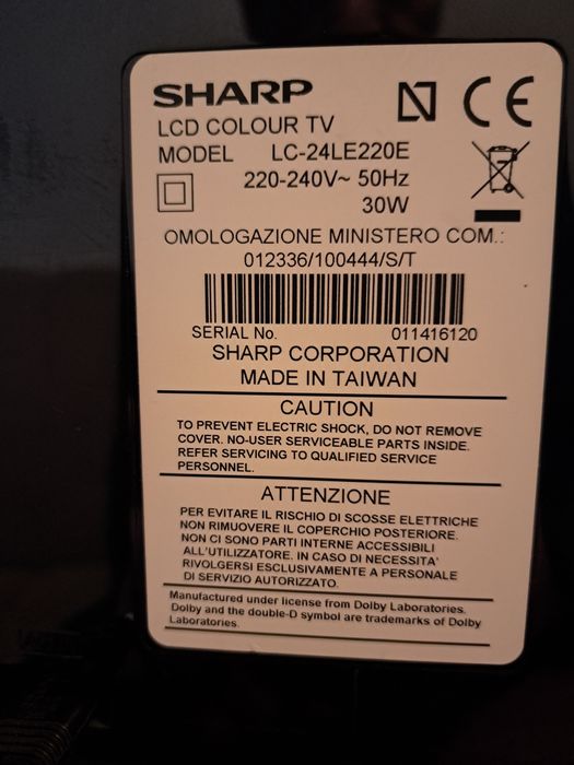 TV Sharp LC-24LE220E 61 cm