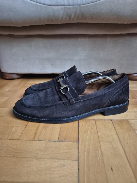 Mocasini Aldo Flex, Piele Întoarsă Premium, Detaliu Metalic, Bărbați -