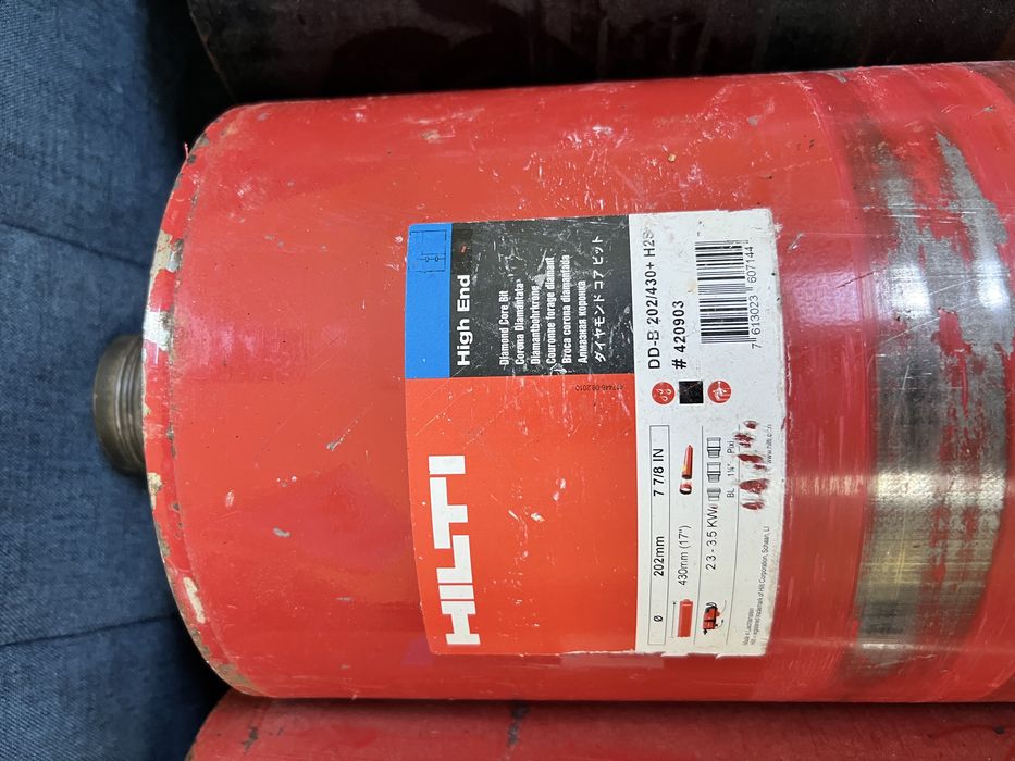 Carote Hilti 202, 152, 122, 82 mm