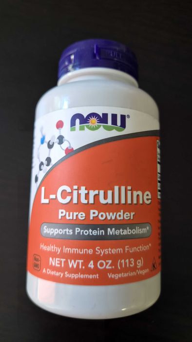 Л-цитрулин NOW Foods, L-Citrulline, Pure Powder, 4 oz (113 g)