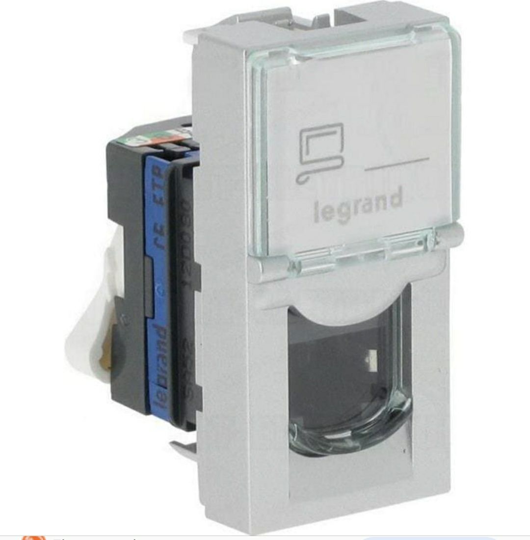 Розетка Mosaic компьютерная RJ-45 1м Legrand