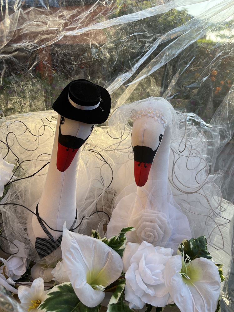 Свадебные лебеди на машину Украшения на свадьбу #Schots