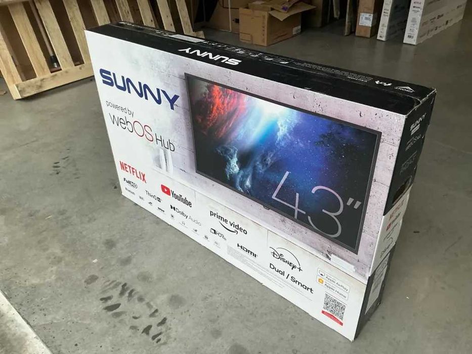 Телевизор Sunny 43 инча Smart TV WebOS Full HD WiFi DVB-T2