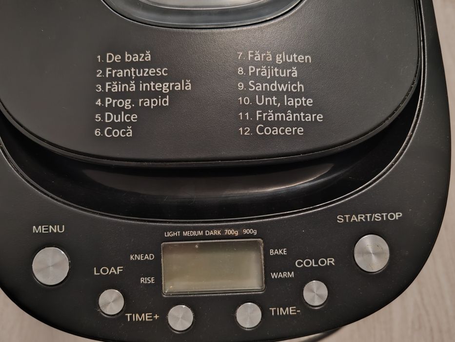 Masina de paine Myria MY4014BK, 900 grame, 12 programe, 550W, negru

Estimat livrare în: Braşov

Ridicare personală din:
easybox Star
începând de Mier