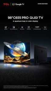 Телевизор TCL 98" C655 уже в наличии 4K QLED 144hz, ДОСТАВКА БЕСПЛАТНО