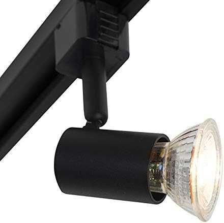 Qazqa - Модерна релсова светлина система за 5 крушки, 1-фазен спот