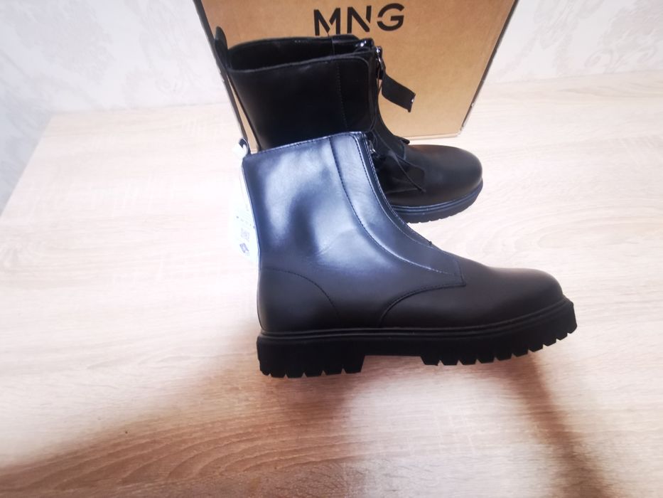 Botine Mango din piele,noi cu etichetă mărimea 38
