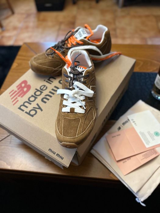 New Balance X Miu Miu 530 SL suede sneakers