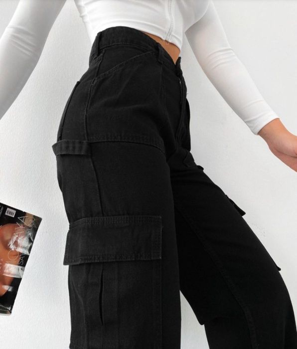 Джинсы карго  на девочку 140-146 рост