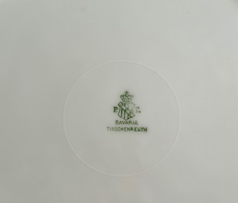 Коллекционное антикварное фарфоровое блюдо Tirschenreuth (Тиршенройт)