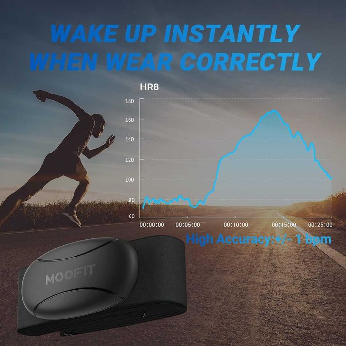 Спортен монитор за сърдечен ритъм Moofit HR8 Heart Rate Monitor