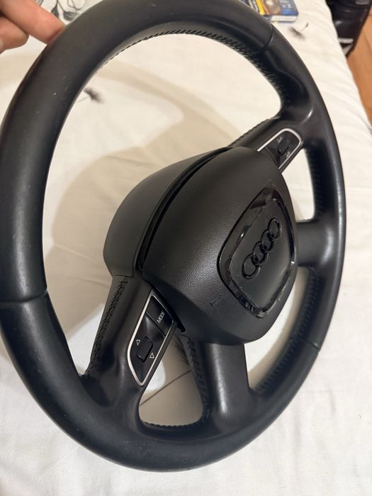Volan complet Audi Q5 / A4/A5 B8 piele multifunctional + Airbag nedeclansat - 8R0419091CWUN