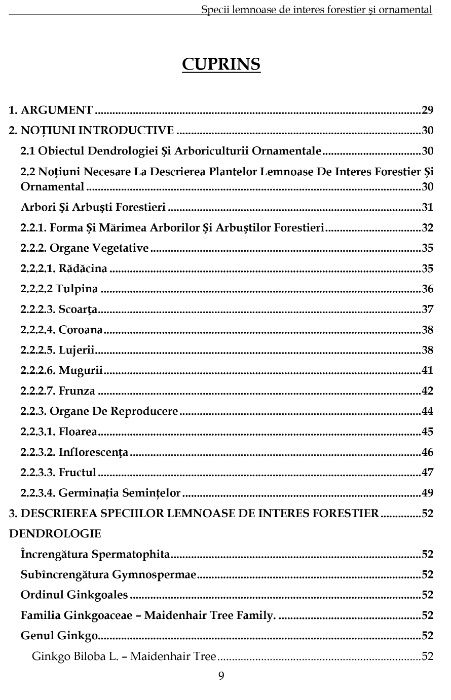 Carte Dendrologie 2016. Specii lemnoase de interes forestier ...