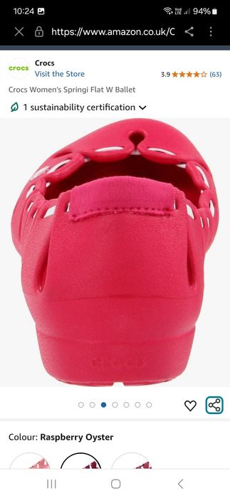 balerini pentru dame/fete Crocs nr 38/w7