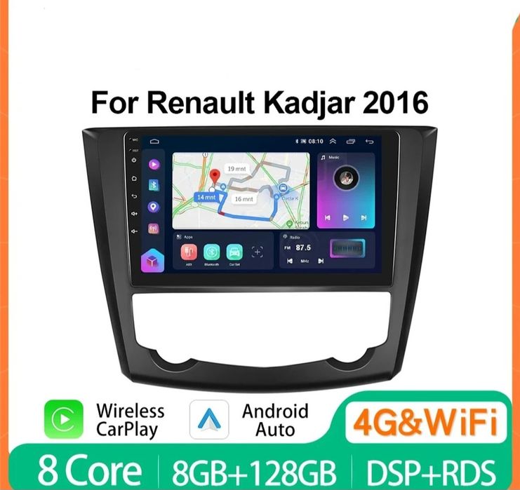 Navigatie android Renault Kadjar rama inclusa Waze YouTube GPS USB