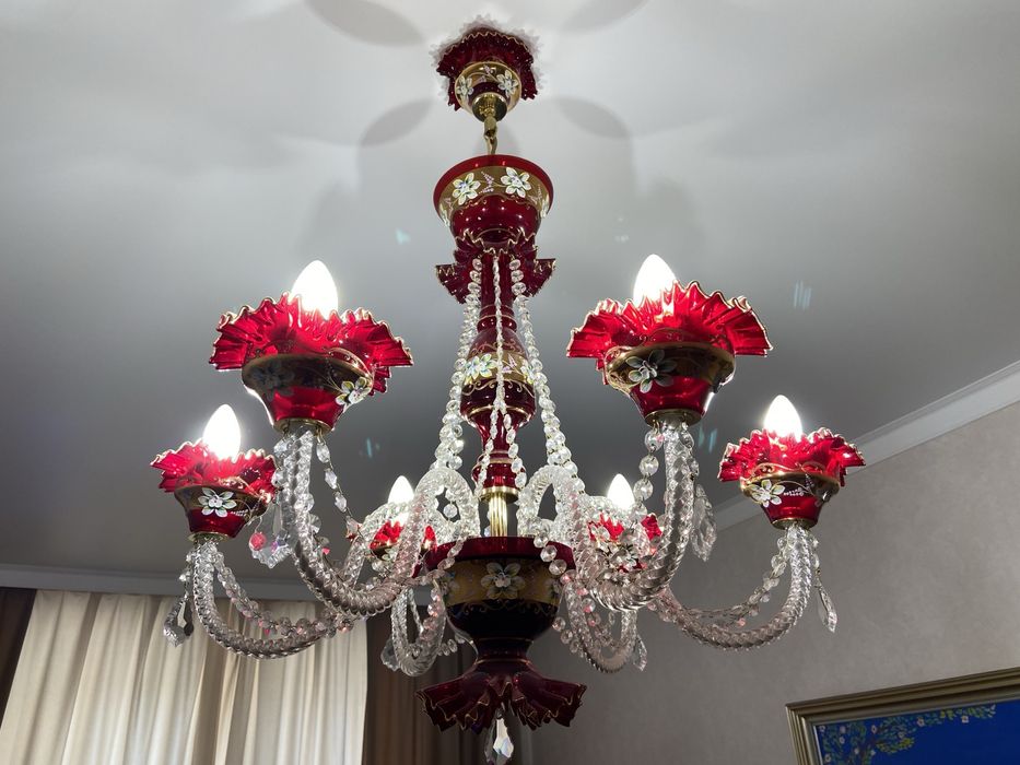 Люстра Прага хрустальная