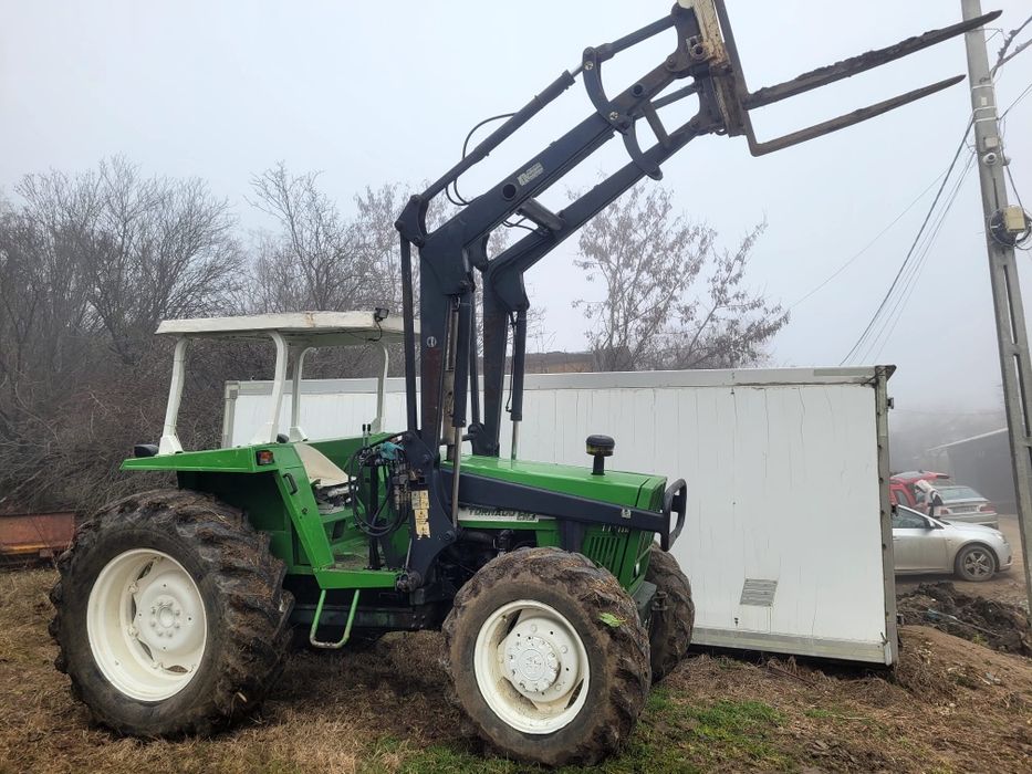 Încărcător frontal tractor fiat cupa și lame stivuitor incarcator