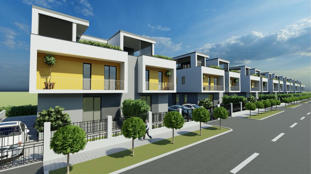 Cladire tip duplex cu 2 apartamente