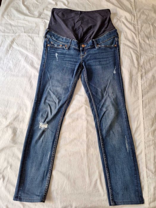 Blugi skinny pentru gravide, marimea 38