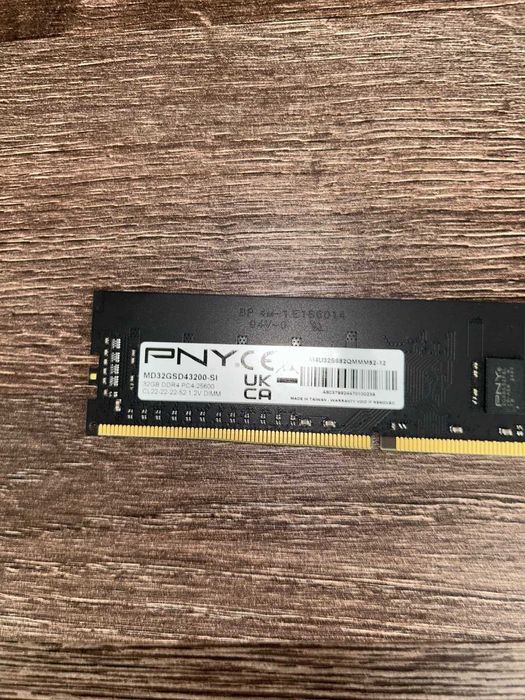 PNY 32GB DDR4 3200MHz CL22 – 1x32GB RAM, работеща